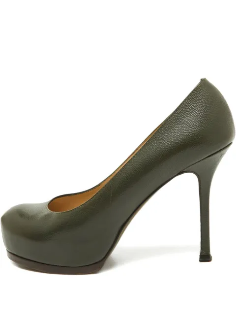 Saint Laurent Pre-Owned 105mm leather platform pumps