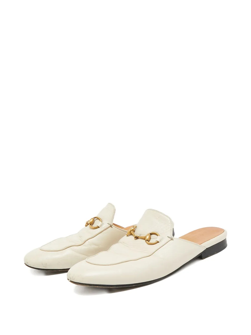 Gucci Pre-Owned Horsebit leren klompen - Beige