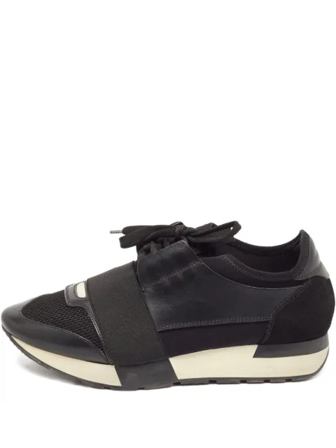 Balenciaga Pre-Owned leather mesh sneakers