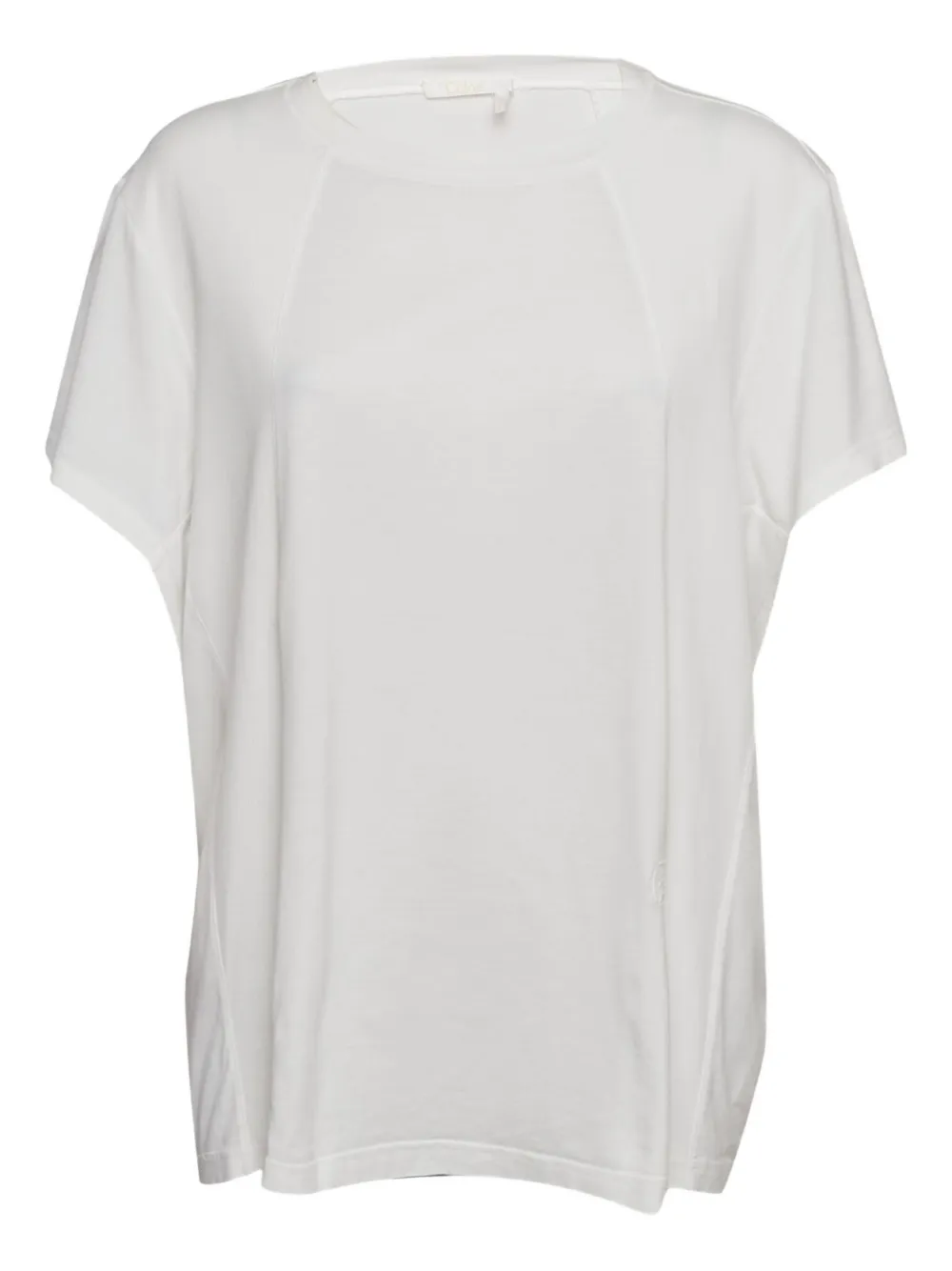 Chloé Pre-Owned cotton embroidered T-shirt | White | Image 1