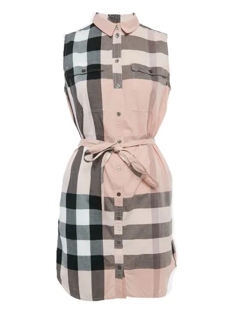 Burberry Pre-Owned tartan-pattern cotton dress