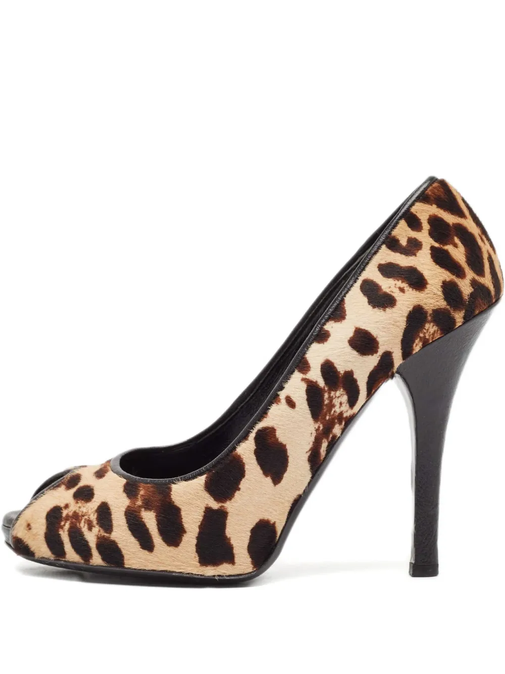 Dolce & Gabbana Pre-Owned 120mm leopard-print heeled sandals | Brown | Image 1