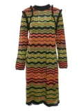 Missoni Pre-Owned patterned knit midi dress - Green