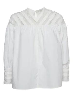 Isabel Marant Vintage アイレット ラッフル ブラウス | ホワイト