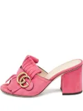 Gucci Pre-Owned 75mm Double G logo sandals - Pink