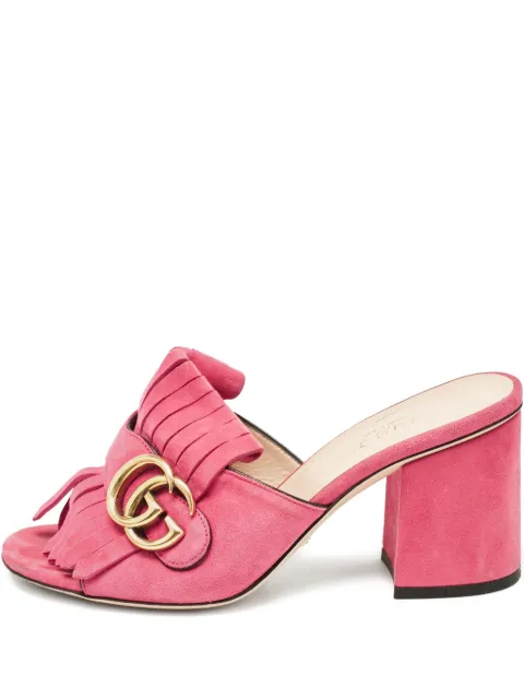 Gucci Pre-Owned sandalias Double G con tacón de 75 mm