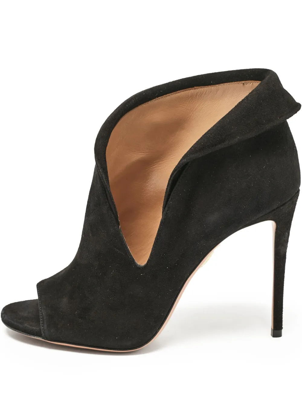 Aquazzura pre-owned 110mm suede pumps | Black | Image 1
