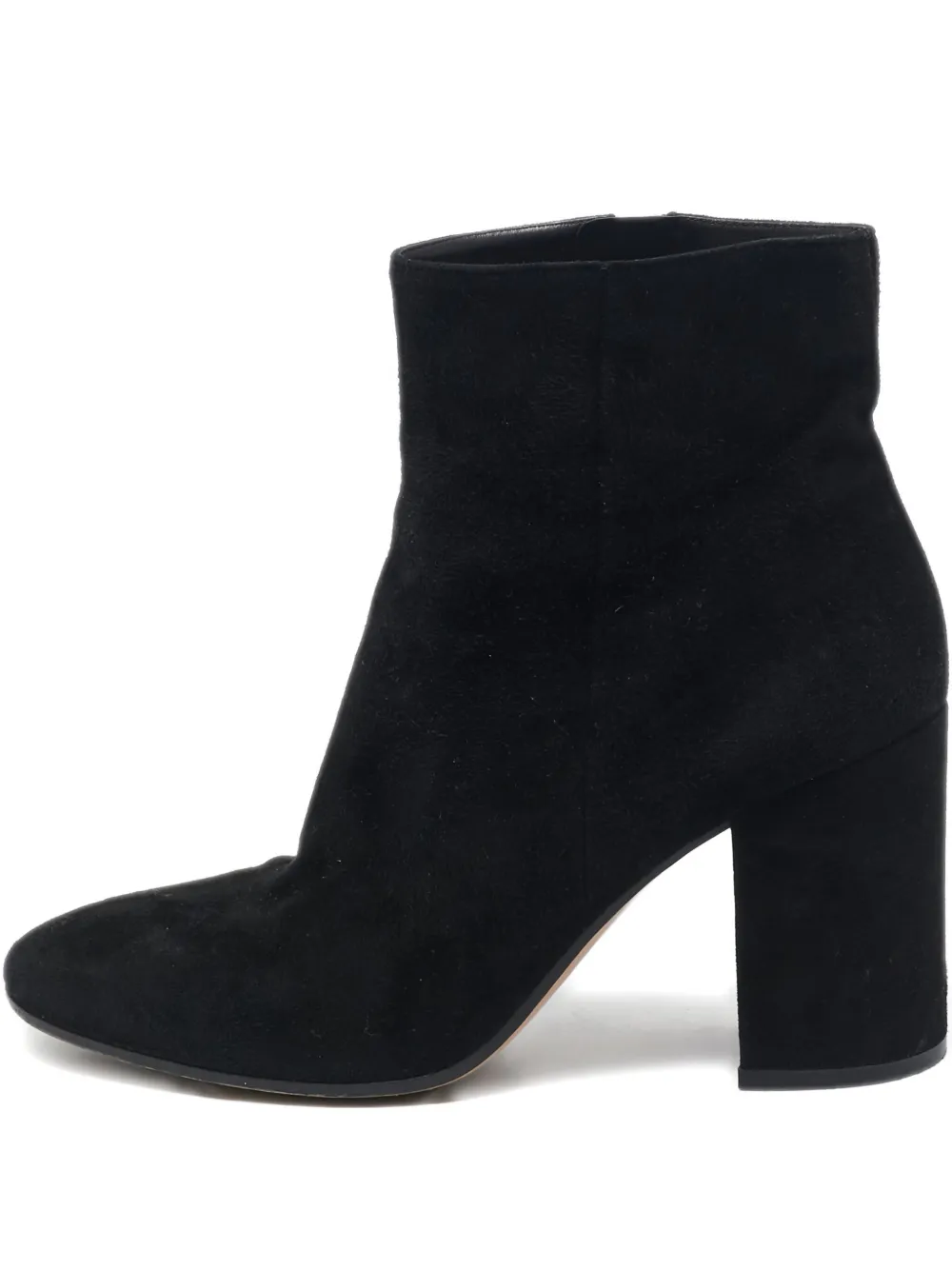 Gianvito Rossi プレオウンド ブロックヒール アンクルブーツ - ブラック Gianvito Rossi プレオウンド ブロックヒール アンクルブーツ - ブラック