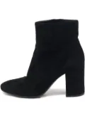 Gianvito Rossi pre-owned block heel suede ankle boots - Black