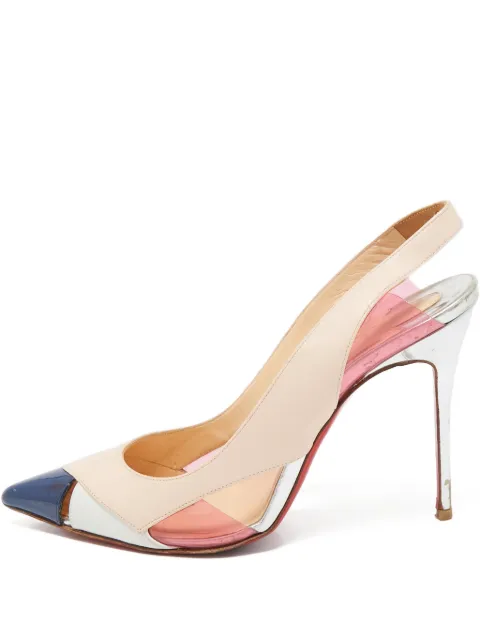 Christian Louboutin Pre-Owned 105mm Air Chance leather slingback pumps