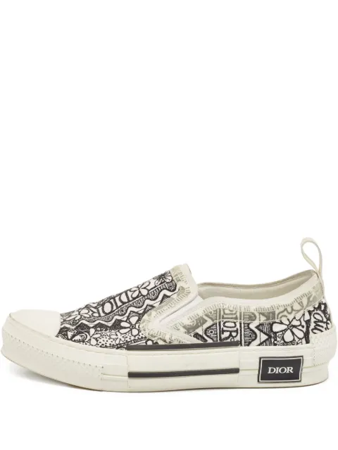 Christian Dior Pre-Owned B23 graphic-print slip-on sneakers
