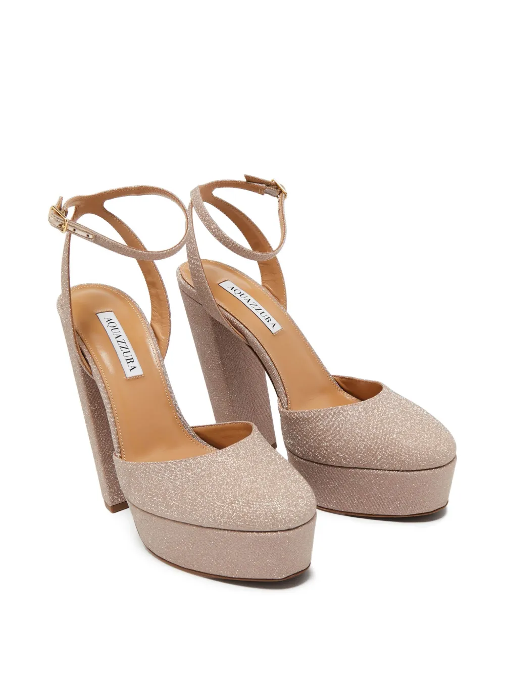 Aquazzura pre-owned 150mm glitter-embellished platform pumps | Image 2