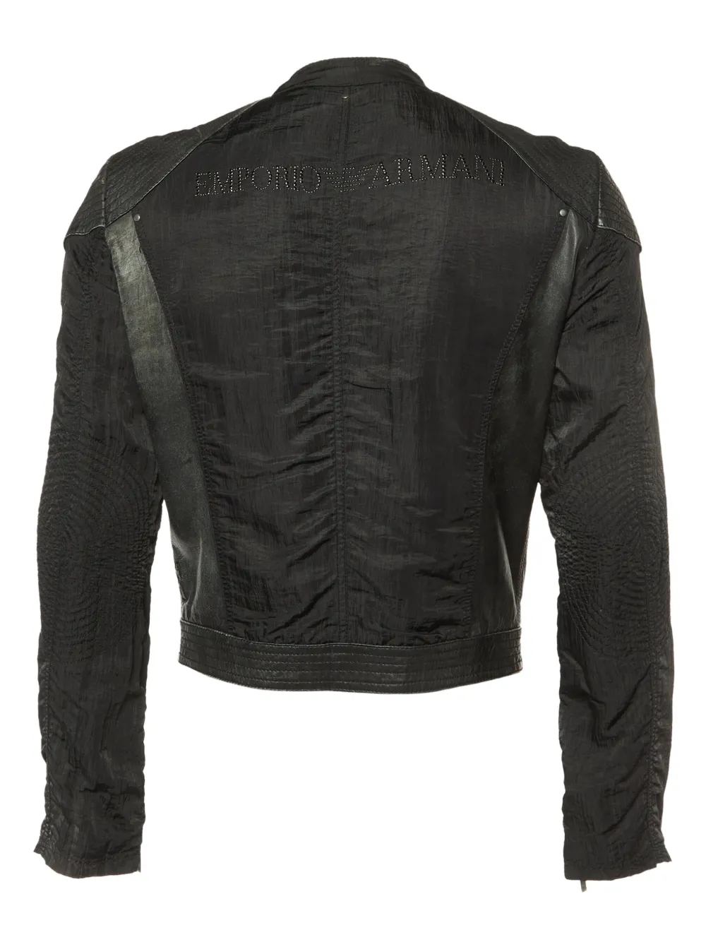 Emporio Armani Pre-Owned panelled biker jacket | Image 2