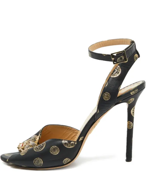 Charlotte Olympia pre-owned 110mm embellished open-toe stiletto sandals