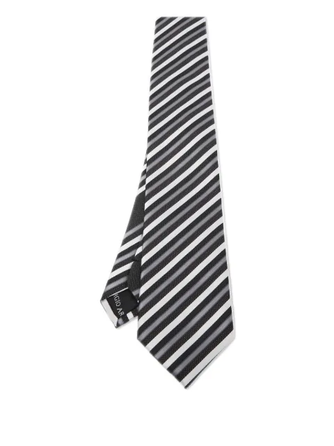 Giorgio Armani Pre-Owned striped silk tie