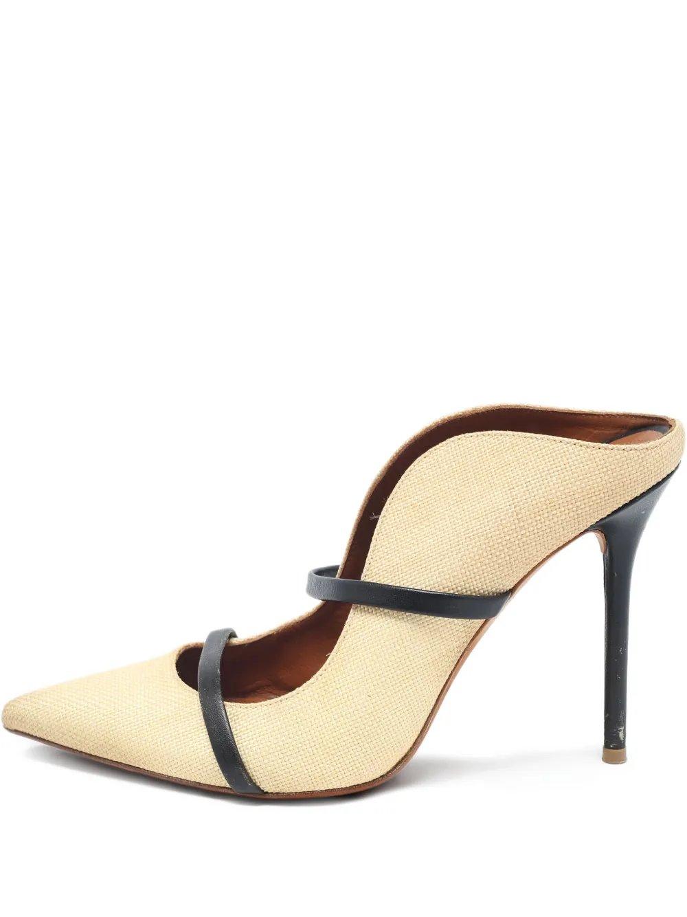 Malone Souliers pre-owned 110mm pointed-toe mules | Neutrals | Image 1