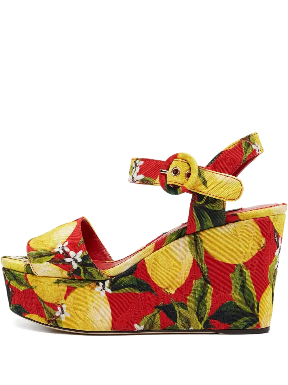 Dolce & Gabbana Pre-Owned 95mm Lemon Plateau sandals | Red | Image 1