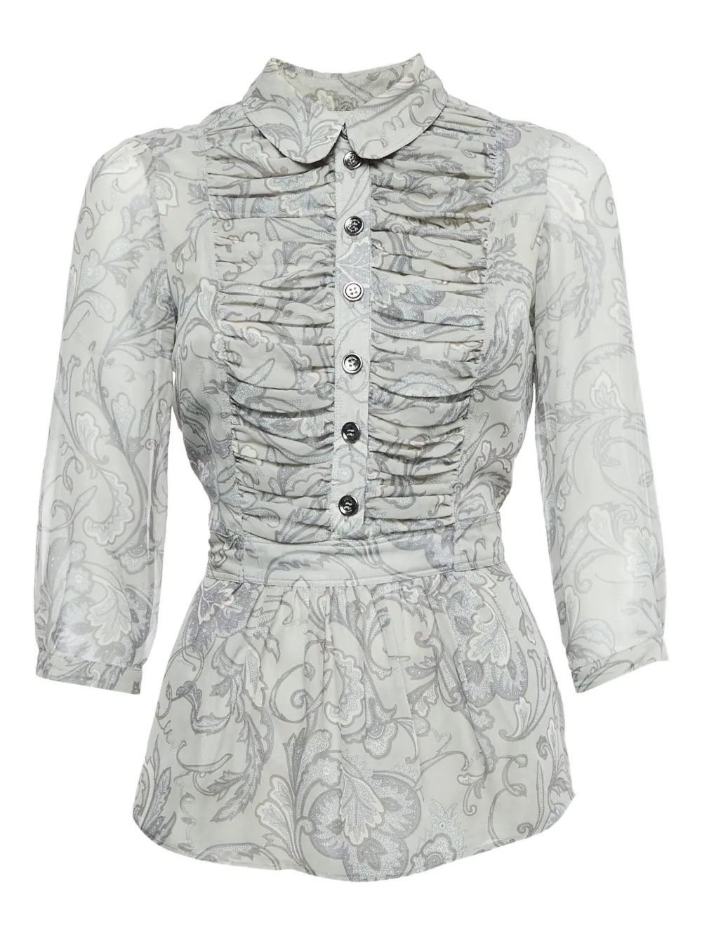 Burberry Pre-Owned Top con stampa paisley - Grigio