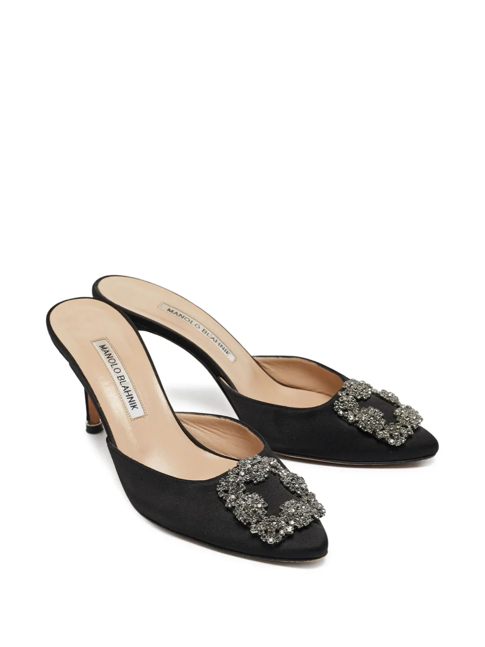 Manolo Blahnik pre-owned 80mm crystal-embellished mules | Image 2