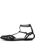 Giuseppe Zanotti Vintage pre-owned strappy cut-out flat sandals - Black