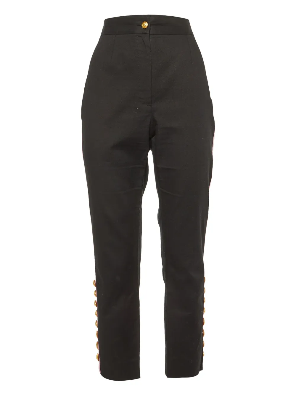 Pre-owned Dolce & Gabbana 2024 Tape-embellished Trousers