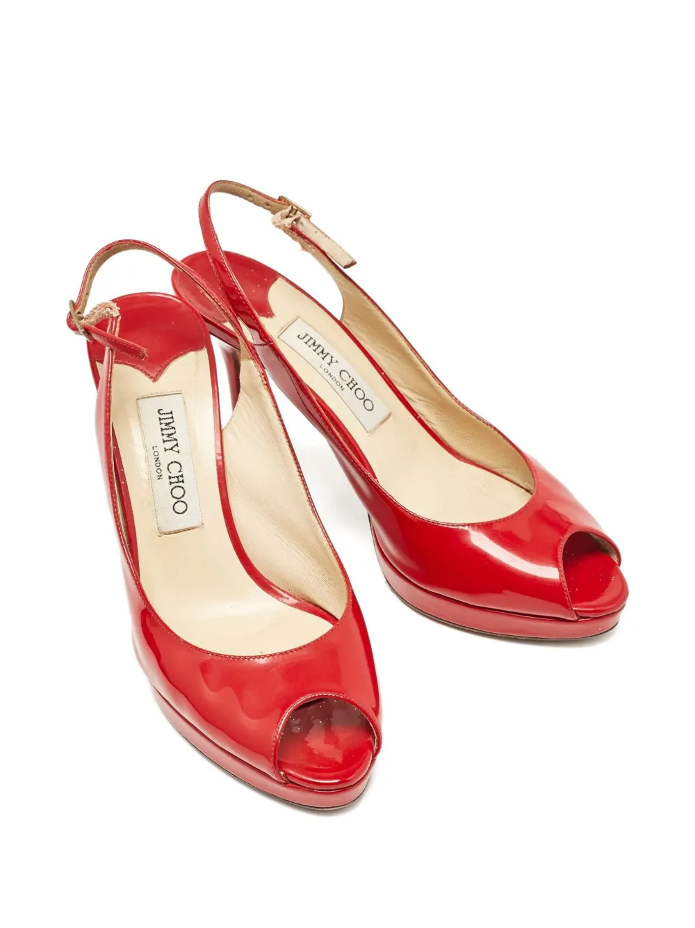 Jimmy Choo Pre-Owned 120mm Nova Peep slingback pumps | Image 2