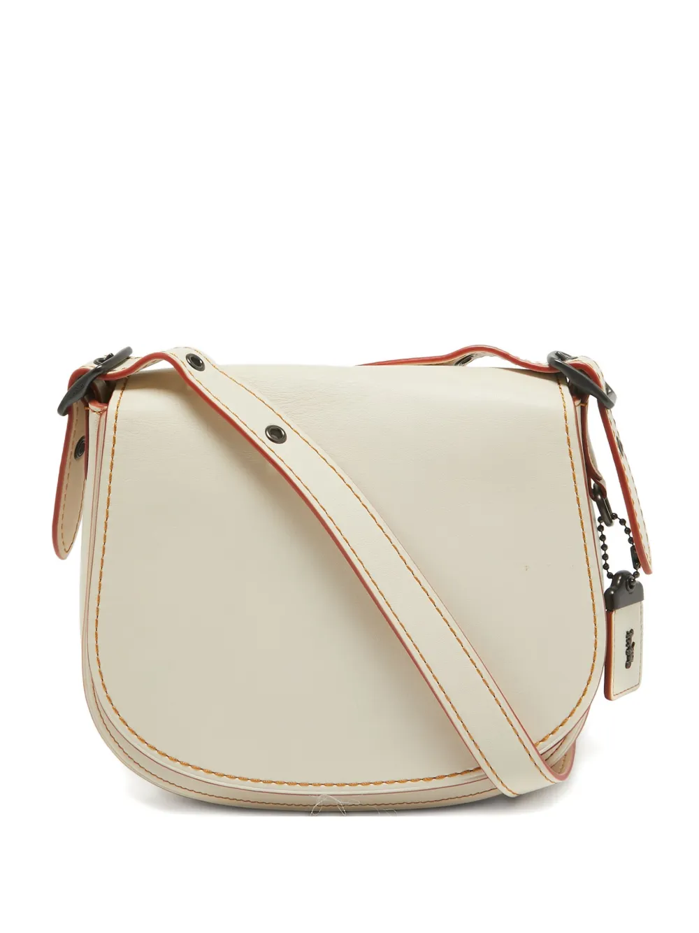 Coach Vintage pre-owned Saddle 23 cross body bag - ニュートラル Coach Vintage pre-owned Saddle 23 cross body bag - ニュートラル
