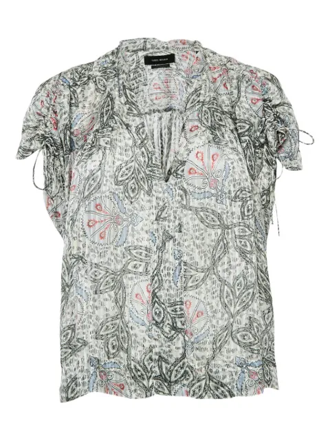 Isabel Marant Vintage paisley-print silk blouse