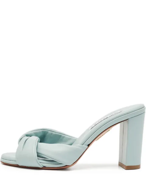 Aquazzura sandalias con detalle de nudo y tacón de 80mm