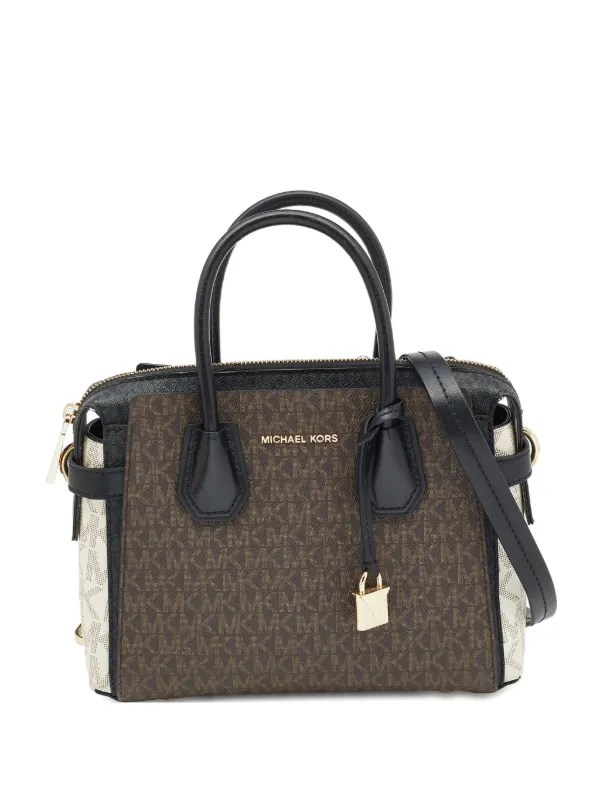 Michael Kors Vintage Monogram Canvas Tote Bag Brown