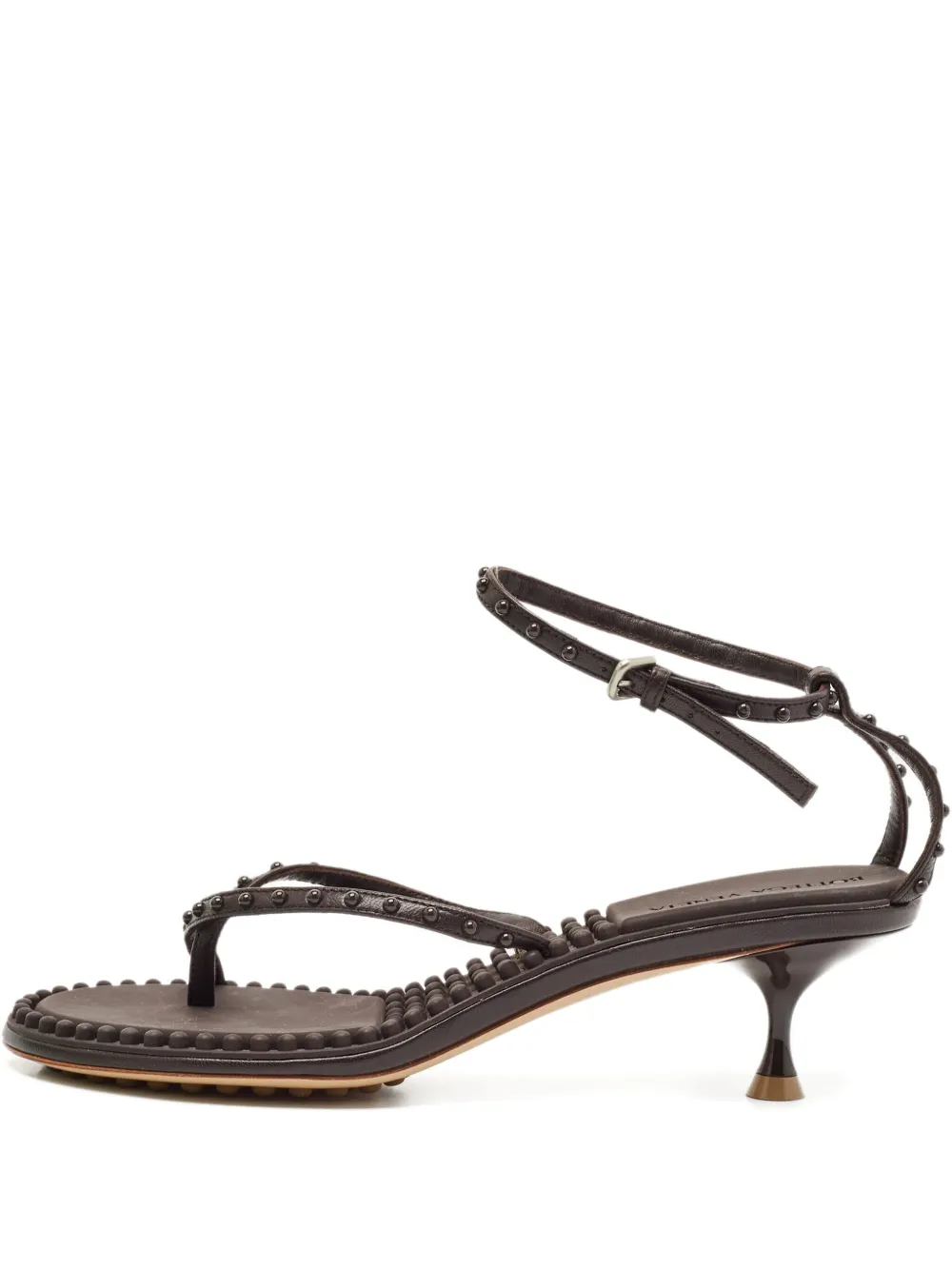 Bottega Veneta Pre-Owned 50mm Lagoon Bubble beaded strappy sandals | Brown | Image 1