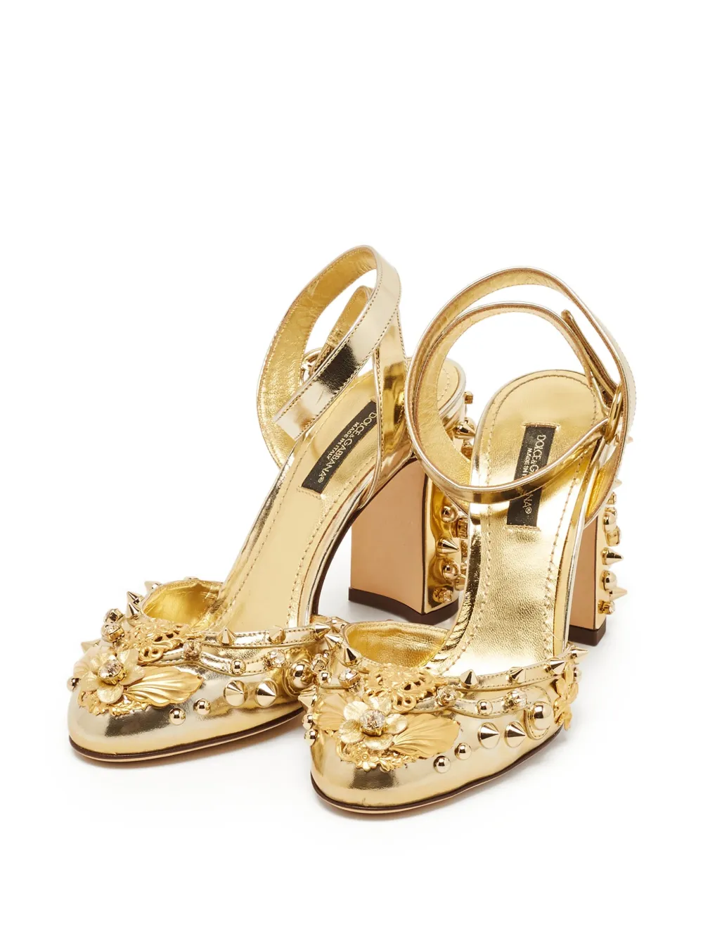 Dolce & Gabbana Pre-Owned 90mm embellished block-heel pumps | Image 2