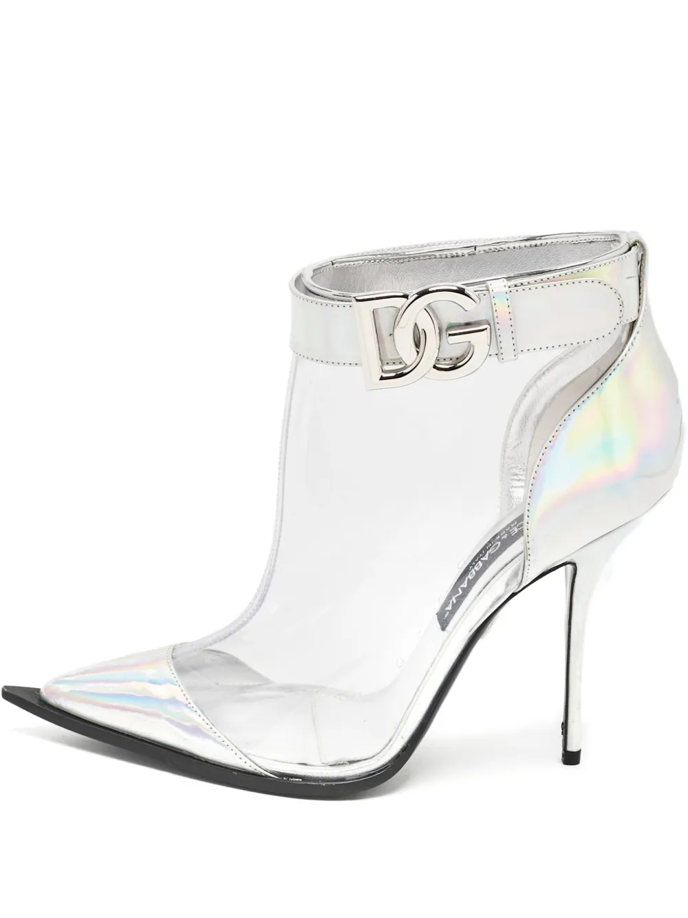 Dolce & Gabbana Pre-Owned botines con puntera en punta y tacón de 110mm | plateado | Image 1