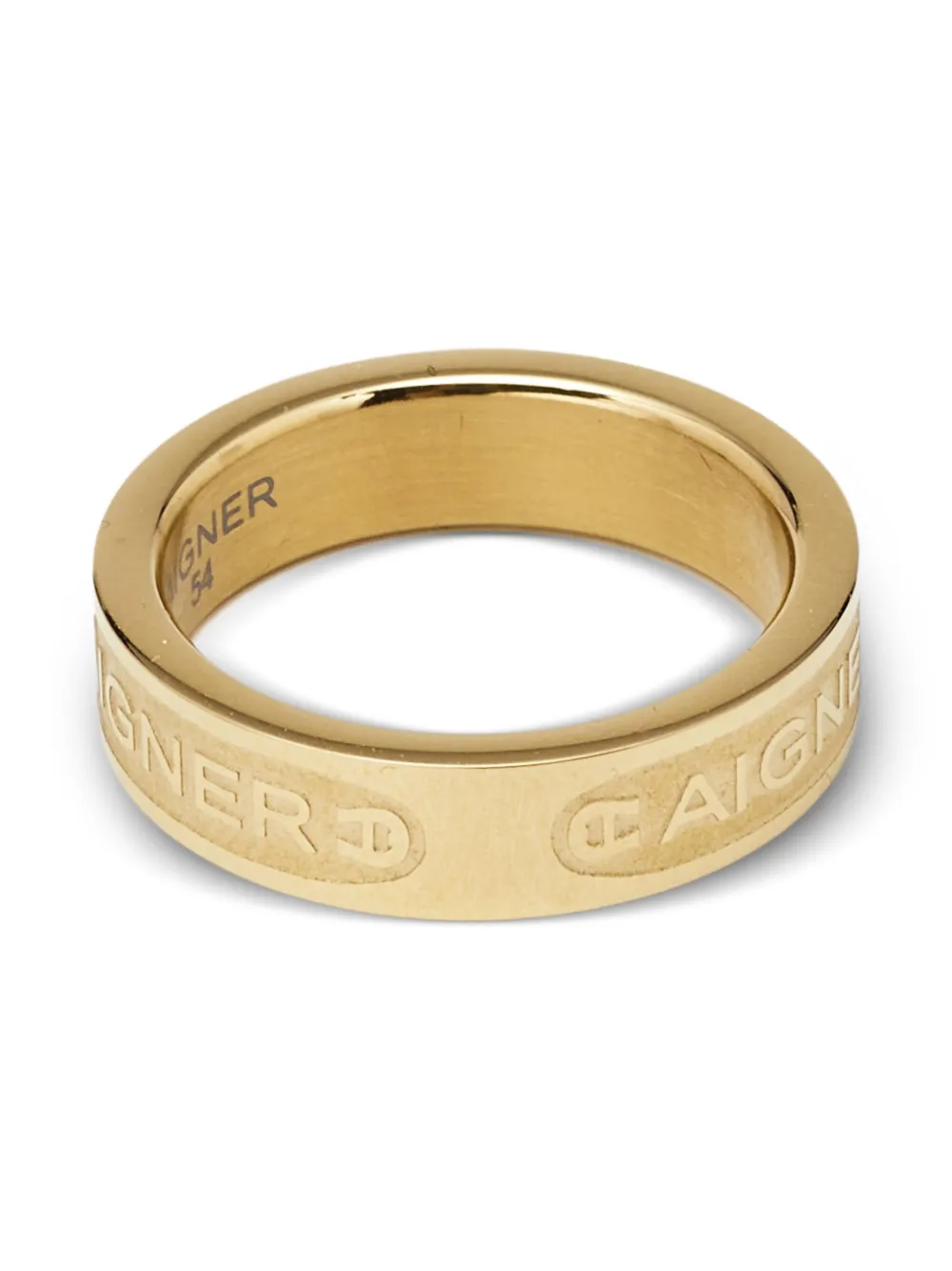 pre-owned logo-engraved ring