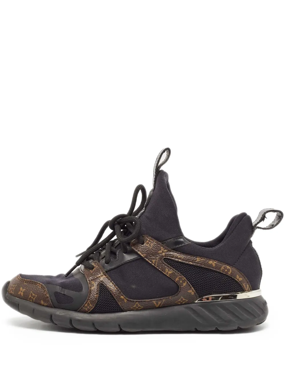 Louis Vuitton Pre-Owned メッシュパネル スニーカー - ブラック Louis Vuitton Pre-Owned メッシュパネル スニーカー - ブラック