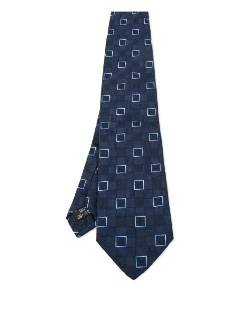 Ermenegildo Zegna Vintage square-pattern silk tie