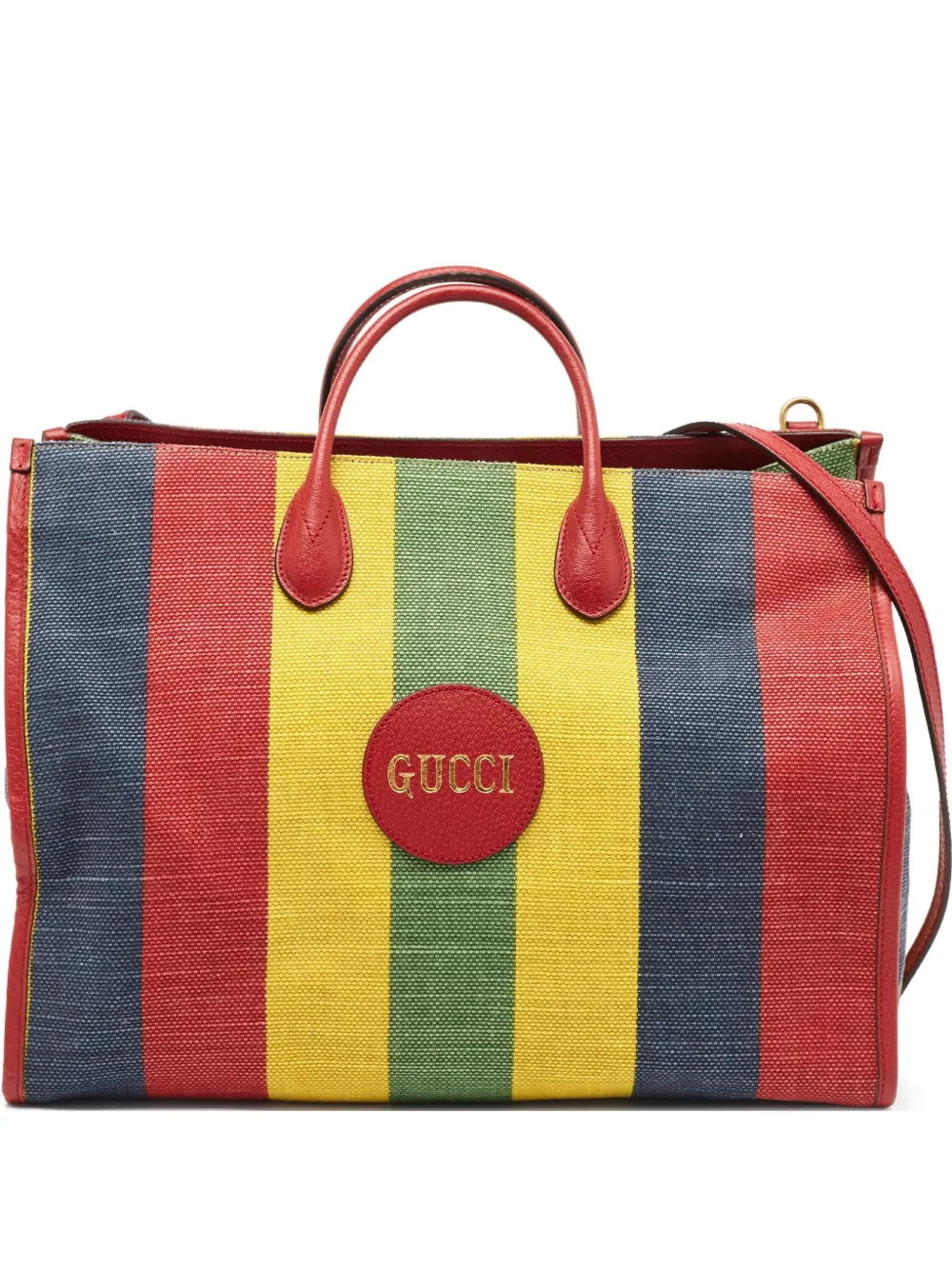 Gucci Pre-Owned ストライプ ハンドバッグ - レッド Gucci Pre-Owned ストライプ ハンドバッグ - レッド