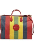 Gucci Pre-Owned striped canvas tote bag - Red