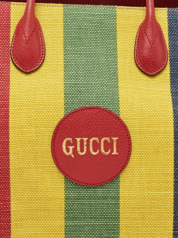 Gucci Pre-Owned ストライプ ハンドバッグ | レッド | FARFETCH JP