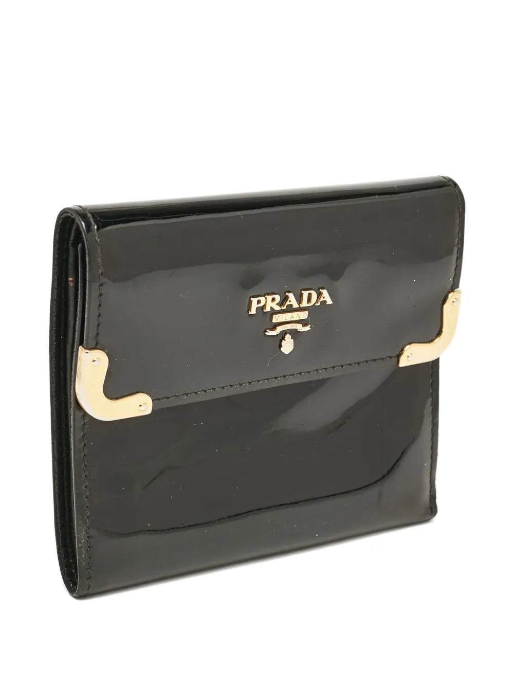 patent leather clasp wallet