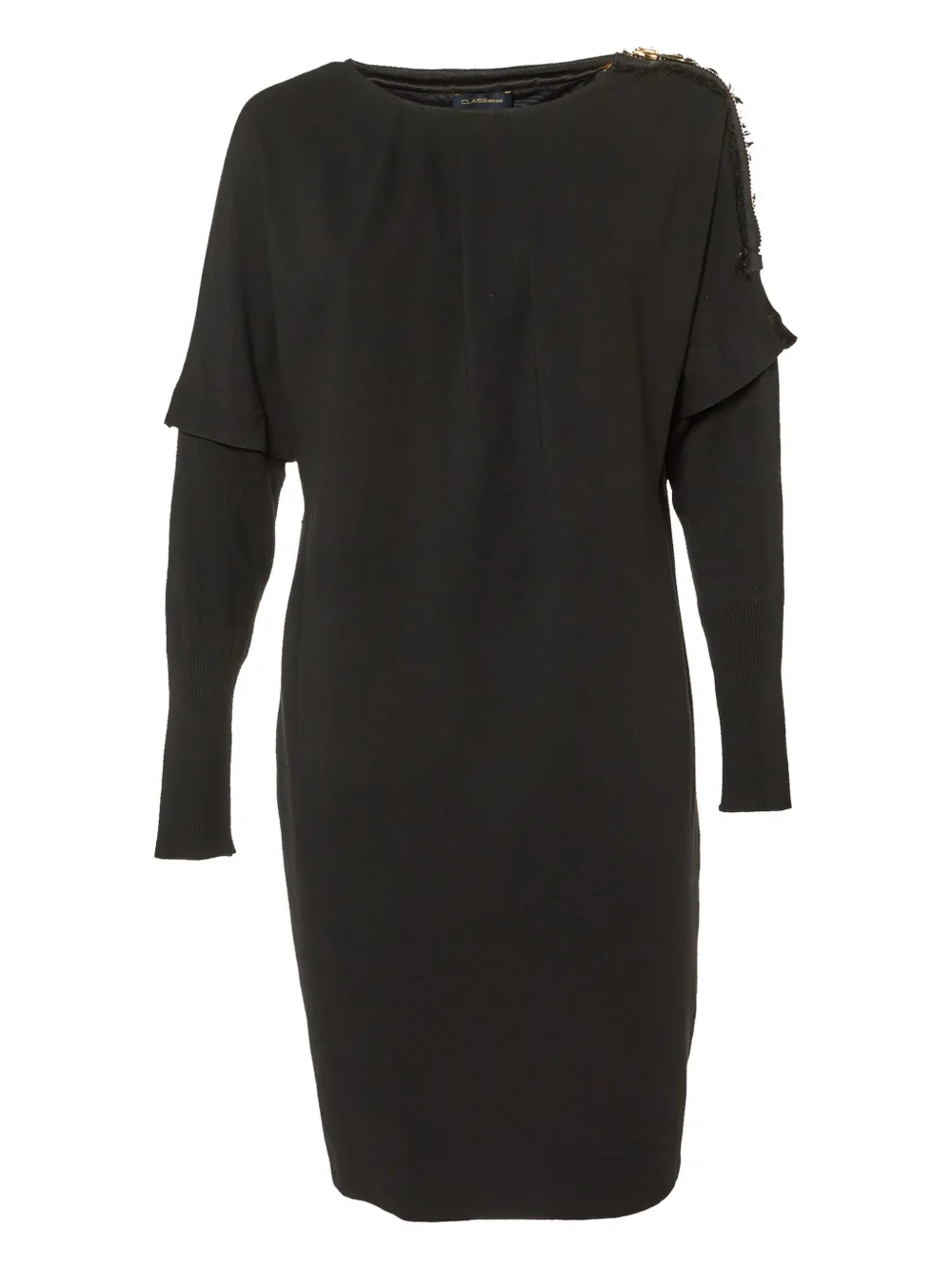 Roberto Capucci Vintage 2024 panelled satin detail dress | Black | Image 1