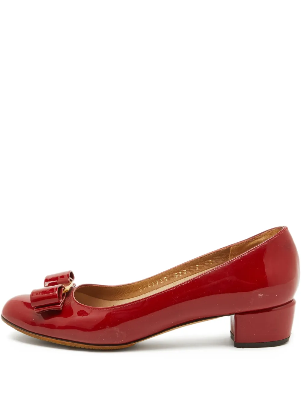 Ferragamo Pre-Owned 35mm patent leather pumps | Red | Image 1