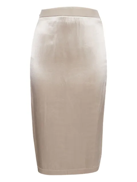Fendi Pre-Owned falda midi de satén