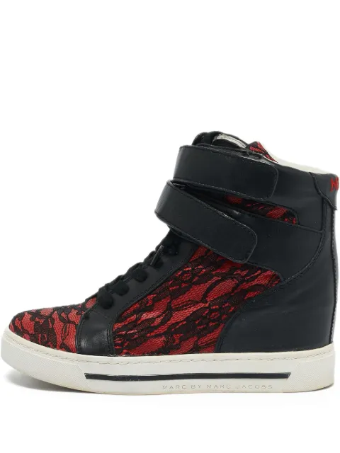 Marc Jacobs Vintage lace-panel high-top sneakers