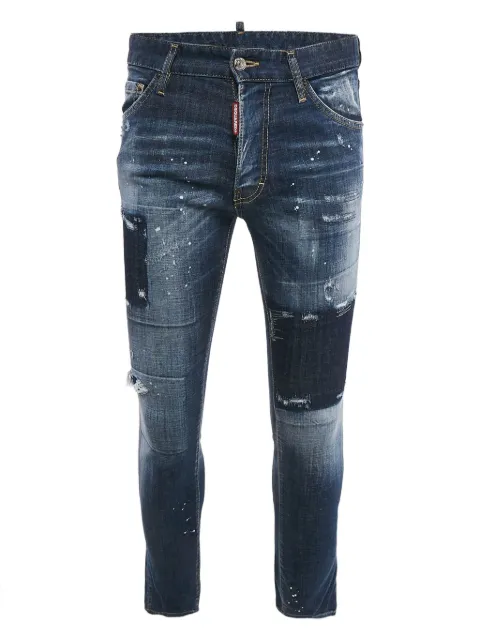 DSQUARED2 Pre-owned Skinny-Jeans im Distressed-Look