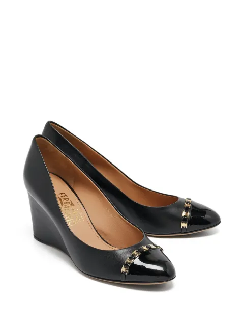 Ferragamo Pre-Owned 100mm leather pumps