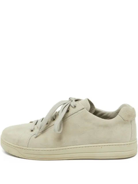Prada Pre-Owned suede lace-up sneakers