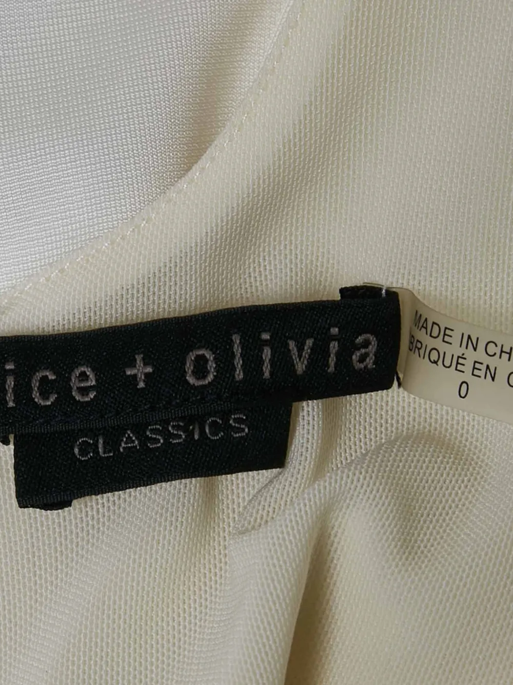 ALICE AND OLIVIA Pre-owned Zip-fastening Mini Dress In White