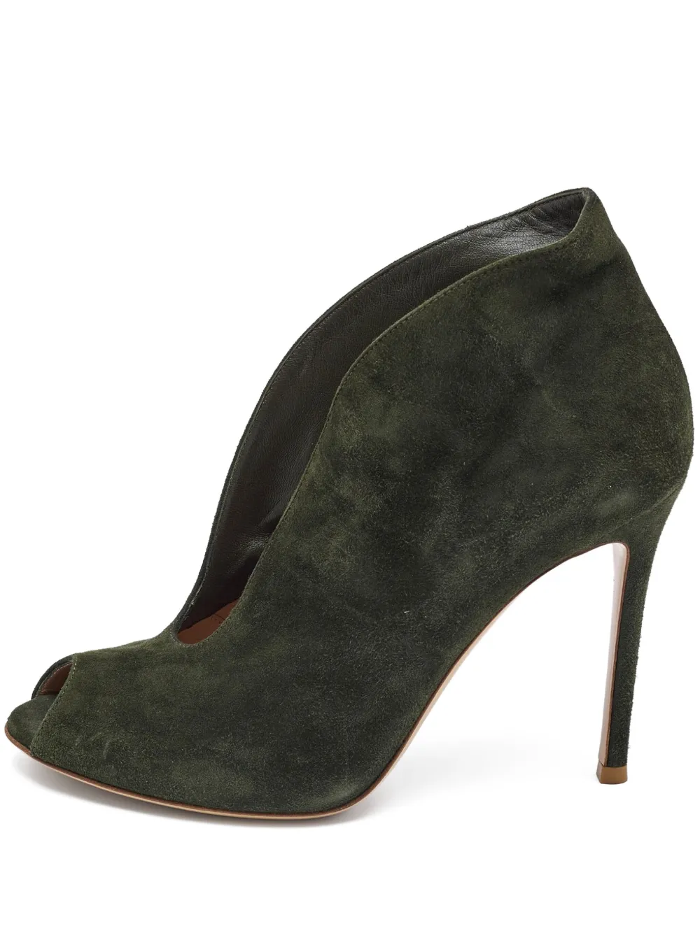 Gianvito Rossi 105mm leather heeled boots | Green | Image 1