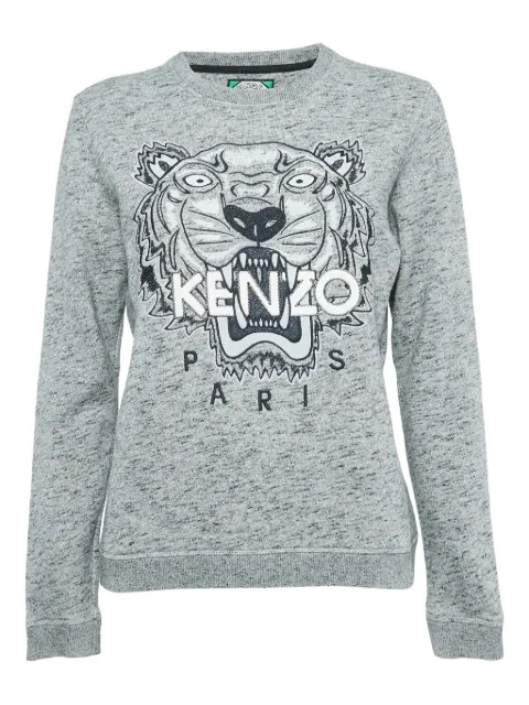 Kenzo Pre-Owned tiger head-embroidered sweatshirt